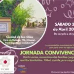 Cartel de la Jornada Convivencia del sábado 21 de abril de 2018 en la Ciudad de los Niños, Granada