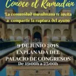 Cartel de Conoce el Ramadan, segunda edición, el 9 de junio de 2018 en el Palacio de Congresos